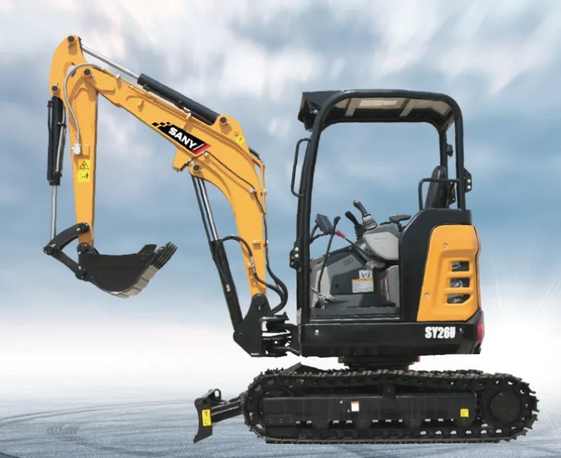 Analisis komprehensif dari Sany SY16U MINI Mini Excavator: berat keseluruhan mesin 1195kg, kapasitas bucket 0,025m3, daya 8,8 / 2200kW / rpm